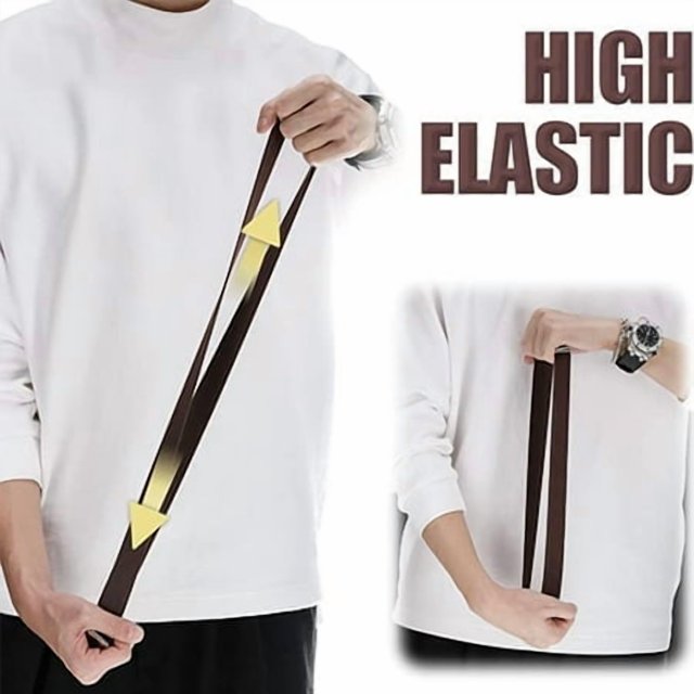 1 Set Simple Design Kids Elastic Belt Boys Adjustable Simple Design Buckle Stretch Waistband Reusable Washable Jeans Clothing Accessories Navy