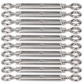 thumbnail image 3 of Wire Tensioner Eye And Eye Turnbuckle Wire Tensioner Strainer Rope Cable Tensioner 10pcs Eye And Eye Turnbuckle Wire Tensioner Strainer Stainless Steel Rope Tensioner M6, 3 of 8