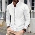 thumbnail image 2 of aohooy Track Jacket for Men Athletic Workout Lightweight Windproof Jacket Casual Spring Fall Windbreaker Bomber Zip Up Golf Coat White,S, 2 of 9