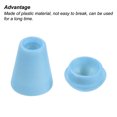 thumbnail image 4 of Unique Bargains Bell End Stopper, Cord Rope Lock for Drawstring Bag, Light Blue 50 Pack, 4 of 5