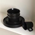 thumbnail image 3 of Stone Lain Celina Stoneware 32 Piece Dinnerware Set, Service for 8, Black Matte, 3 of 9