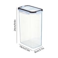 thumbnail image 3 of EGNMCR Storage Bins, Storage Containers Clear Airtight Food Storage Container With Lids Plastic Dry Food Canisters For Kitchen Pantry Organization And Storage Dishwasher Safe Storage Container, 3 of 6