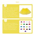 thumbnail image 3 of Thinson Tutu Skirt Beautiful Girl Dresses Miniskirt with Elastic Waistband Special Occasion Clothes Hand-wash Party Decoration for Kids Yellow, 3 of 9