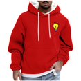 thumbnail image 2 of Styesk Mens Shirts Men Casual Fashion Printed Pullover Drawstring Long Sleeve Hooded Sweatshirts, 2 of 5
