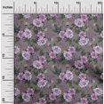 thumbnail image 2 of oneOone Tissu Georgette Viscose Violet Floral Rétro Matériel de Couture Imprimé Tissu au Mètre 42 Pouces de Large, 2 of 5