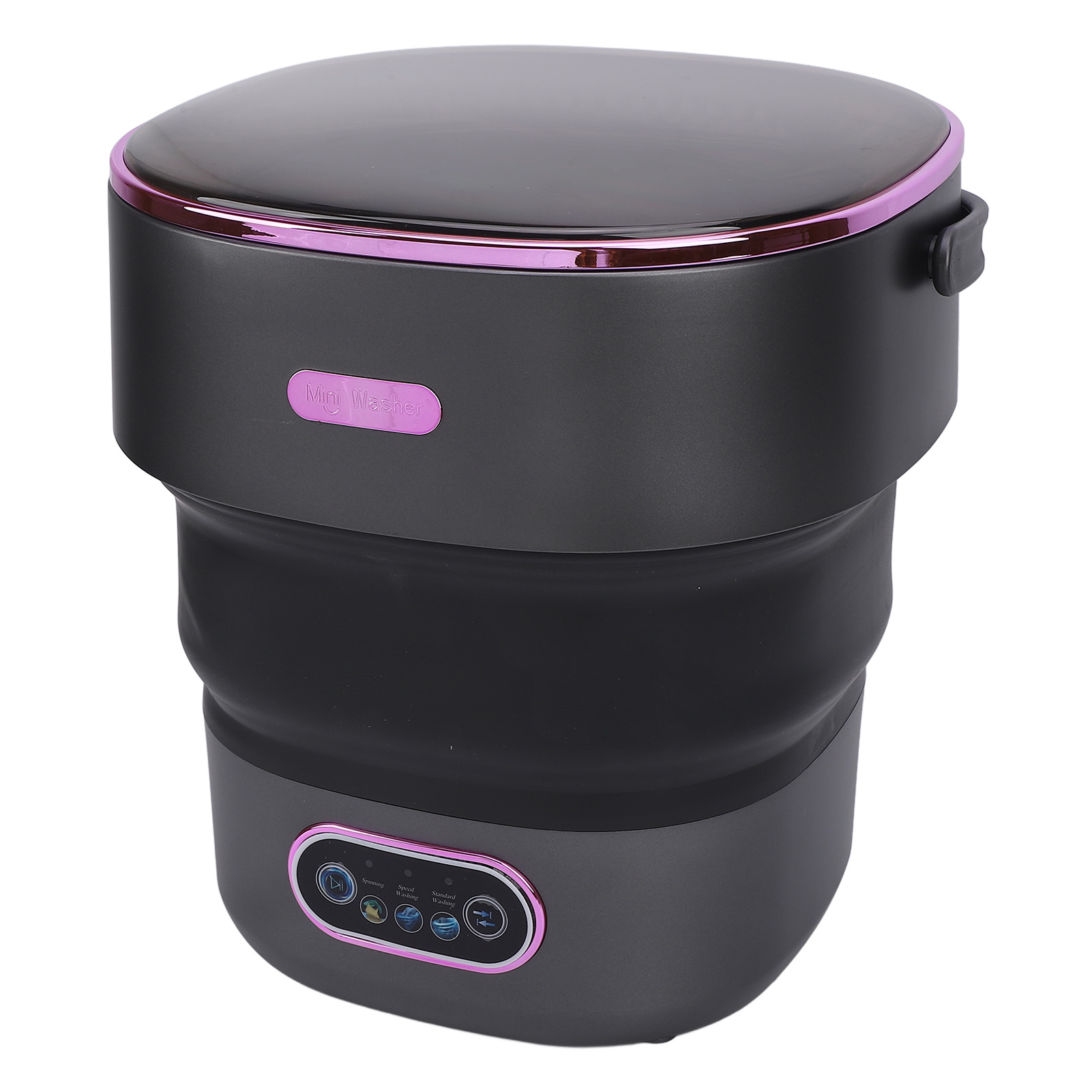 Portable Washing Machine, 13L Foldable Clothing Washer for Underwears, Baby Clothes & Socks, Full Automatic Mini Laundry Washer with Drain Hose for Apartment Dormitory Hotel Travel
