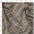 thumbnail image 3 of Soimoi Green Modal Satin Fabric Leopard Animal Skin Print Fabric by the Yard 42 Inch Wide, 3 of 6