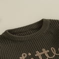 thumbnail image 3 of Infant Baby Girl Sweater  Long Sleeve Crew Neck Letters Winter Warm Knit Pullover Sweater Fall Clothes, 3 of 6