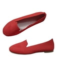 thumbnail image 2 of Pisexur Chaussures pour Femmes Chaussures en Maille Tricotée pour Femmes Bout Rond à Enfiler Chaussures Plates de Marche Femme Petit Talon Compensé Confort Doux, 2 of 7