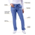 thumbnail image 3 of Adar Pro Sarraus pour Femmes - Pantalon de Sarrau Yoga à Jambe Étroite - P4100T - Étain - 3X, 3 of 7