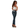 thumbnail image 3 of Cover Girl Women's Plus Size Low Rise Skinny Jeans, Dark Rinse, Size 14W, 3 of 10