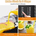 thumbnail image 4 of Ourlova 3L / 84oz Slushie Machine, Frozen Drink Maker with 3 Preset Modes, Auto-Clean, LED Display & One-Touch Dispensing for Home and Party Use, 4 of 7
