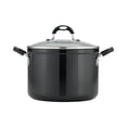 thumbnail image 3 of Tramontina Aluminum Nonstick Covered Stock Pot - Charcoal Gray, 3 of 6
