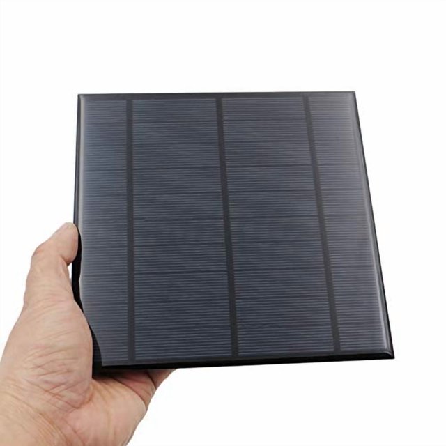 Treedix 5V 4.5W Colle pour Panneau Solaire en Polysilicium Chargeur de Batterie Solaire Kit de Module de Panneau Solaire Mini Petit Silicium Encapsulé dans Résine Étanche (4.5W)