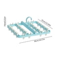 thumbnail image 3 of TIMIFIS Drying Rack Hanging Clothes Rack Clothes Rack Laundry Clothes Rack Clothes Rack Clothes Rack with Foldable Hanging Points 24 Clip Household Socks Underwear Underwear Toothbrush Holders, 3 of 6