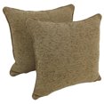 thumbnail image 1 of 18-inch Double-corded Square Patterned Jacquard Chenille Throw PIllows with Inserts (Set of 2) - Macaroon, 1 of 1