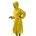 thumbnail image 2 of KIHOUT Womens Hooded Fleece Robe, Soft Plush Bathrobe for Womens, Cute Flannel Long Loungewear, 2 of 3