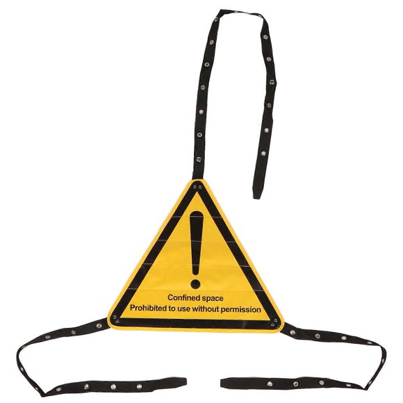 Warning Sign Lockset Isolation Lock Confined Space Caution Sign Dangerous Space Lock Out Lockset