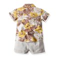 thumbnail image 4 of Boys Casual Short Sleeve Round-Neck Printing Shirts+Short Pants Two-piece Set, 4 of 9