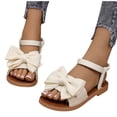 thumbnail image 4 of Wensltd Versatile Flat Sandals Women Solid Color Open Toe Outdoor Beach Sandals, 4 of 9