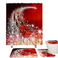 thumbnail image 1 of fastboy Polyester Bathroom Shower Curtain Bathroom With Style And Functionality Anti-mildew. Bathroom Deco F 3-piece+curtain, 1 of 6