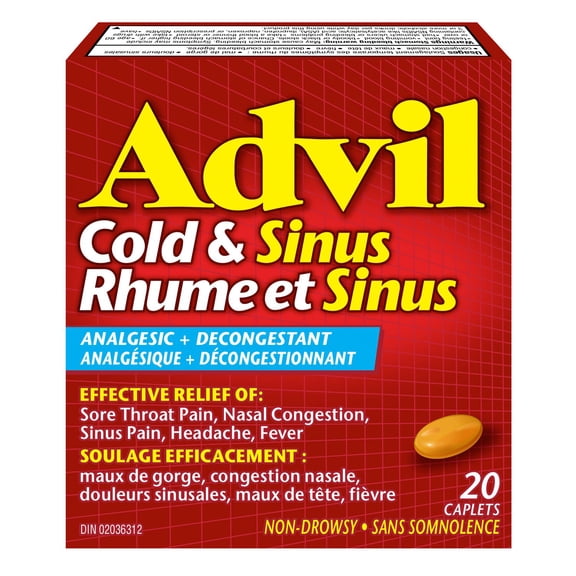 Advil Cold & Sinus Caplets 20's