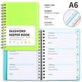 thumbnail image 4 of A6 Mini Password Book – Spiral Bound Pocket Notebook with Alphabetical Tabs (4.25x5.7in, Durable PP Cover), 4 of 6