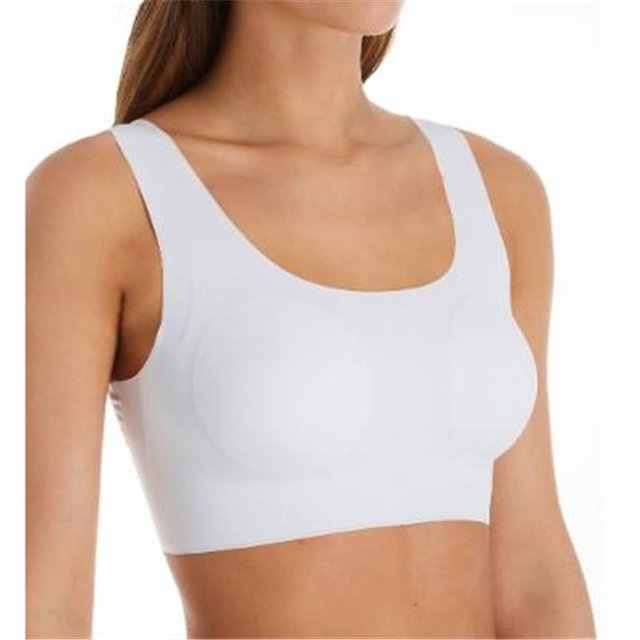 Bali Womens Comfort Revolution EasyLite Seamless Wirefree Bra, S, White