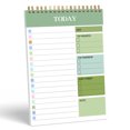 thumbnail image 2 of Undated Daily Planner Notebook with PVC Clear Front Cover, Double Twin Wire Coil, Portable To Do List Notepad for Scheduling, Note Taking and Task Organization, 2 of 8