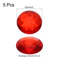 thumbnail image 2 of Unique Bargains Acrylic Flat Back Rhinestones 5 Pcs 2 Inch Round Artificial Gemstone Craft Bead Jewelry Making Red, 2 of 6