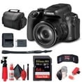 thumbnail image 2 of Canon PowerShot SX70 HS Digital Camera (3071C001), 64GB Card, Card Reader, Soft Bag, Flex Tripod, Hand Strap, Memory Card Holder, Cleaning Kit (International Model), 2 of 5