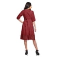 thumbnail image 3 of Moomaya Robe Midi Décontractée Unie pour Femmes à Manches Courtes Tenue d'Été Vêtements, 3 of 6