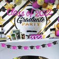thumbnail image 2 of Class of 2022 Banner Purple 2022 Graduation Decorations Purple and Black Bachelor Cap Garland for Grad Party Decorations 2022 Congrats Grad Bunting Sign, 2 of 6