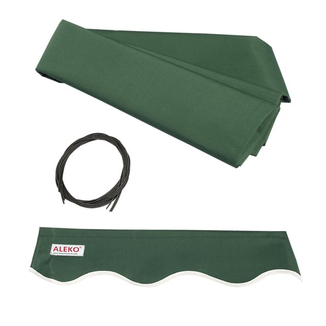 ALEKO Auvent Rétractable 20 X 10 Pieds Tissu de Remplacement, Couleur Verte