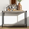 thumbnail image 3 of Wood Console Table With Storage, 39.5 Inch Sofa Table With Shelf 2-Tier Narrow Entryway Table Thin Sofa Table for Entryway, 3 of 8