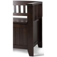 thumbnail image 4 of Simpli Home Acadian Banc d'Entrée Transitionnel en Bois de 48 Pouces Brun Brunette, 4 of 7