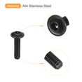 thumbnail image 4 of Unique Bargains Flanged Button Head Socket Cap Screws, 100 Pack M3x12mm 304 Stainless Steel Bolts, 4 of 5