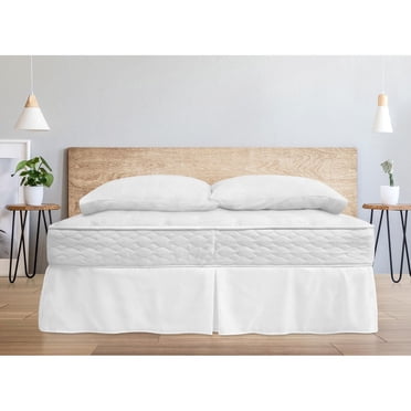 Safdie & Co. Bedskirt Woven Microfiber T White