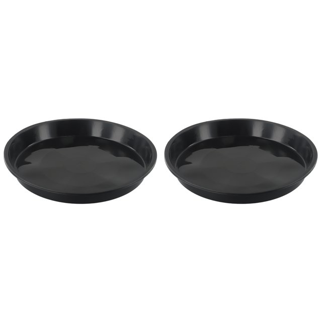 2 Pcs Soucoupe Ronde en PP pour Plante Succulente, Soucoupe pour Pot de Fleurs, Plateaux pour Décoration