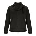 thumbnail image 4 of RKSTN Jackets for Men Single-breasted Jocket Zipper Plu Warm Cotton-padded Jacket Long Stand Collar Solid Color Fall and Winter Long Sleeve Jacket Coats, 4 of 6
