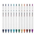 thumbnail image 1 of 12 color Ink Pens Retractable Water Base Quick-dry Ink 0.6mm Fiber Pen Tip Gift Scrapbooks, 1 of 8