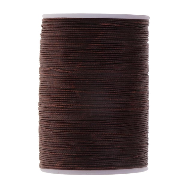veasfak 130M 0 . 5mm Round ed Thread String Leather Sewing - Dark Dark Brown