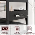 thumbnail image 3 of Yiwa 4 Tier Printer Stand, Home Printer Stands with Power Outlets, Mobile Printer Table with Large Storage Self & Lockable Wheels, Industrial Cart for Home Office, 3 of 8