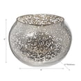 thumbnail image 2 of Mercury Curved Tealight Holder Silver - Set of 2, 2 of 3