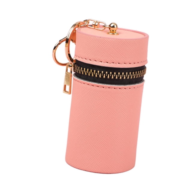Abbracc Sac à Rouge à Lèvres Décoratif Mignon Accessoire de Voiture Portefeuille Créatif Sac Portable Rouge à Lèvres Rose