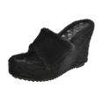 thumbnail image 1 of Pantoufles en Fourrure Semelles Épaisses Compensées Mode Extérieure pour Femmes, 1 of 9