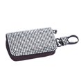 thumbnail image 1 of jinwen Car Key Fob Case Universal with Metal Hook PU Leather Smart Key Fob Holder White, 1 of 9