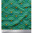 thumbnail image 1 of Soimoi Rayon Fabric Scales Geometric Printed Fabric 1 Yard 56 Inch Wide, 1 of 3