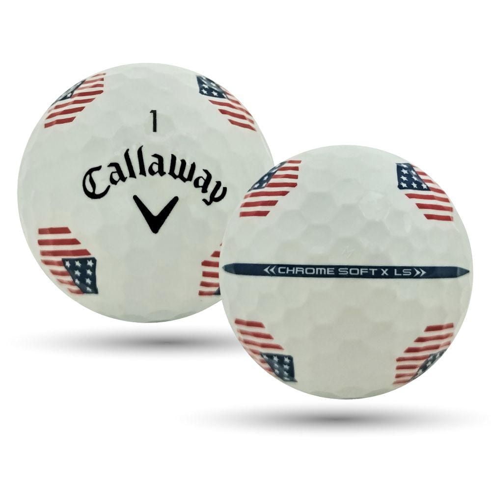 Mulligan - 60 balles de golf récupérées Callaway Chrome Soft 2024 TruTrack 5A Mint