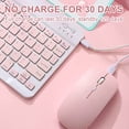 thumbnail image 4 of KIHOUT 10 Inch Wireless Keyboard Set Candy Color Keyboard and Mouse for Laptop Pc, 4 of 4